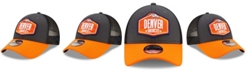 New Era Men's Graphite and Orange Denver Broncos 2021 NFL Draft Trucker 9FORTY Snapback Adjustable Hat